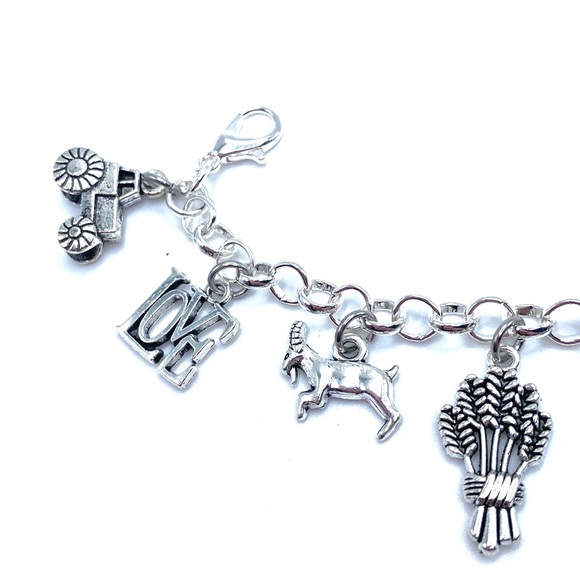 Easily Distracted By Goats Charm Bracelet Goat - Picture 3 of 8